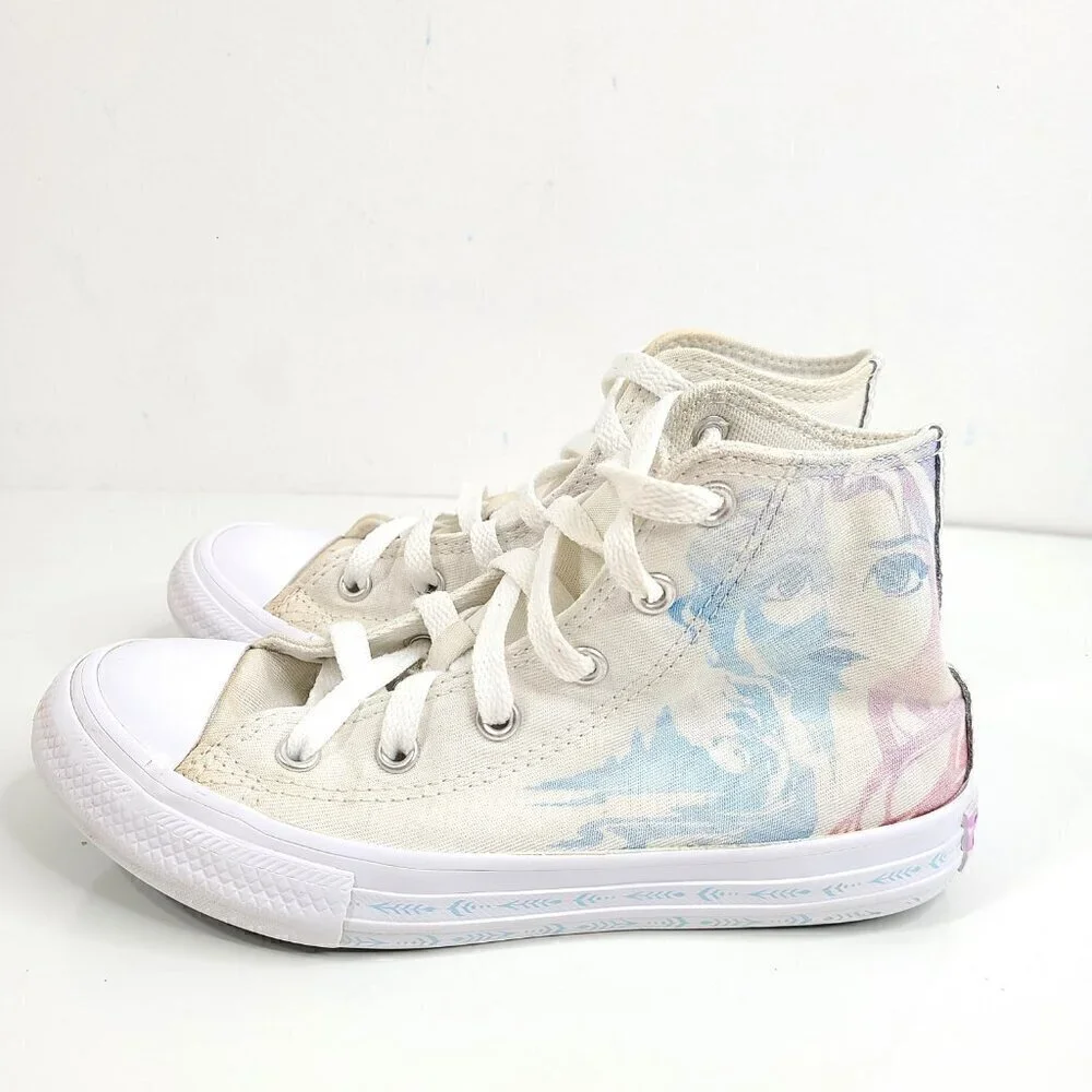 Converse Disney Chuck Taylor High Top White Frozen Elsa Sneakers